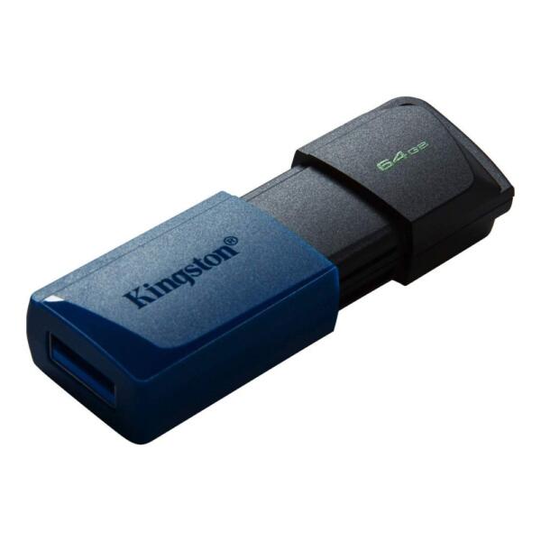 Blauwe uitschuifbare USB-Stick